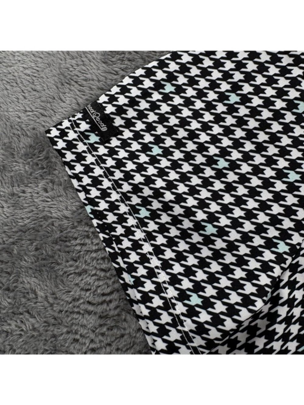 Good Good Golf High Key Polo Womens L Houndstooth Black White NWT GG339-L - Picture 6 of 9